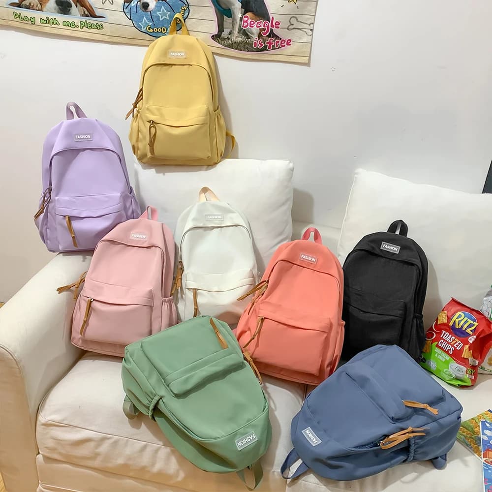 Sac à dos simple pour étudiants pêcheurs - Collège, lycée, université - Style décontracté polyvalent