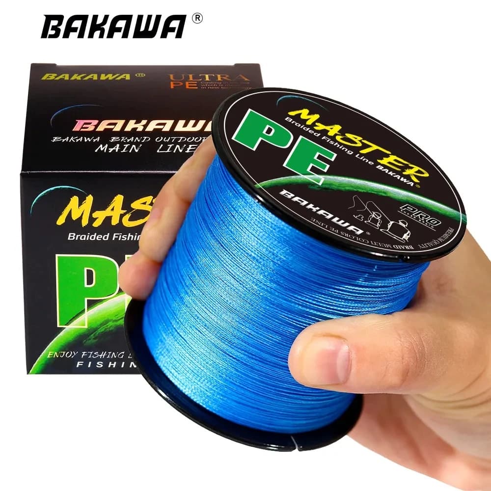 Fil de pêche japonais BAKAWA 4 brins multifilament PE, 10LB à 85LB, idéal pour la carpe,