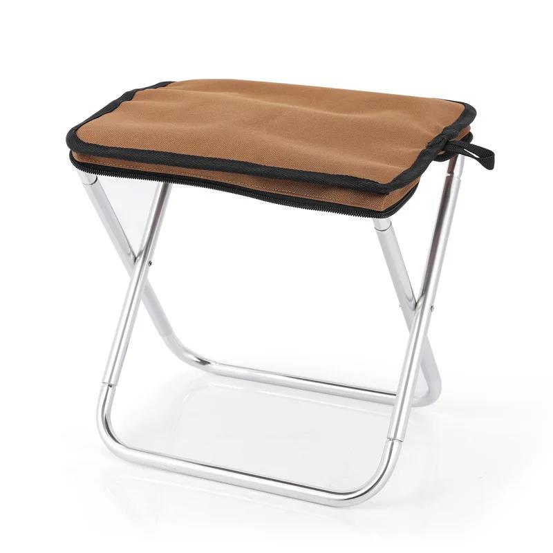 Tabouret de pêche pliant léger avec sac de transport - Siège portable aluminium pour camping et plage