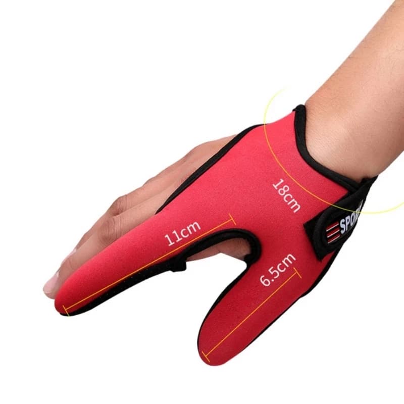 Gants de pêche 2 doigts protecteurs respirants anti-dérapants anti-coupures pour carpe et pêche extérieure