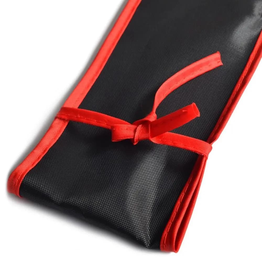 Sac de canne à pêche pliable portable double couche grande capacité pour rangement d'accessoires