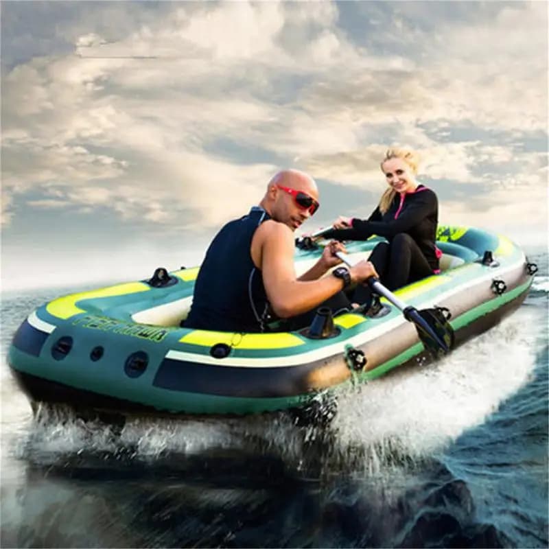 Bateau de pêche gonflable PVC pour adultes - Kayak sportif portable avec siège intégré