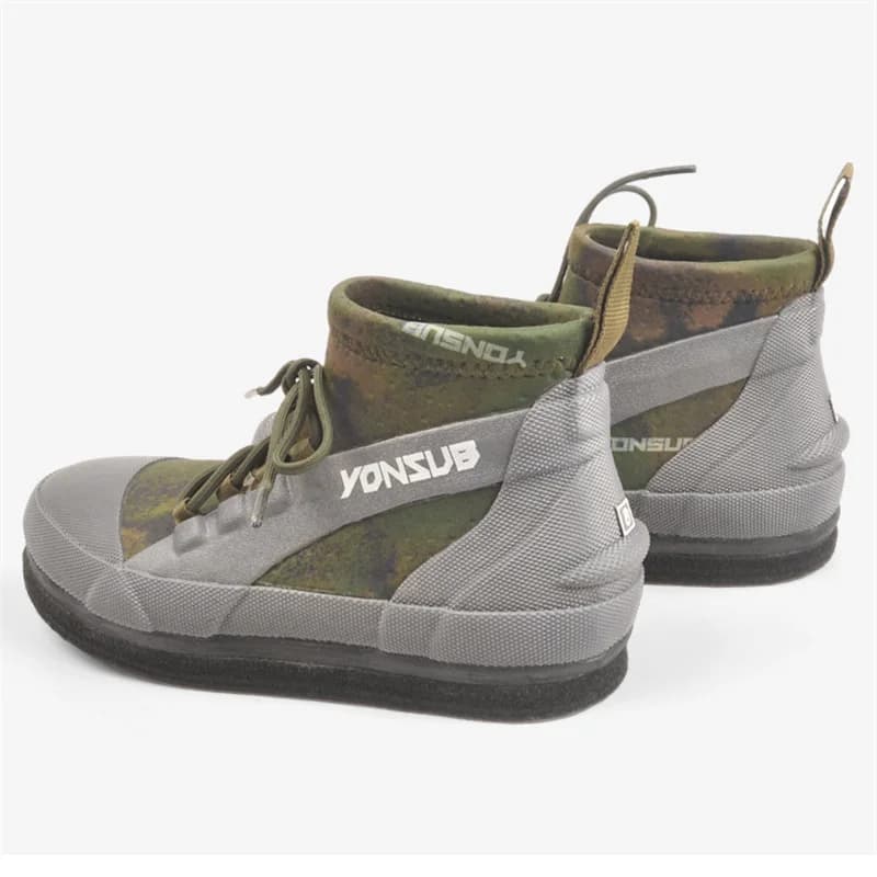 Chaussures pêche chasse Reef Rock - Bottes pêche professionnelles semelle feutre crampons - Hommes femmes