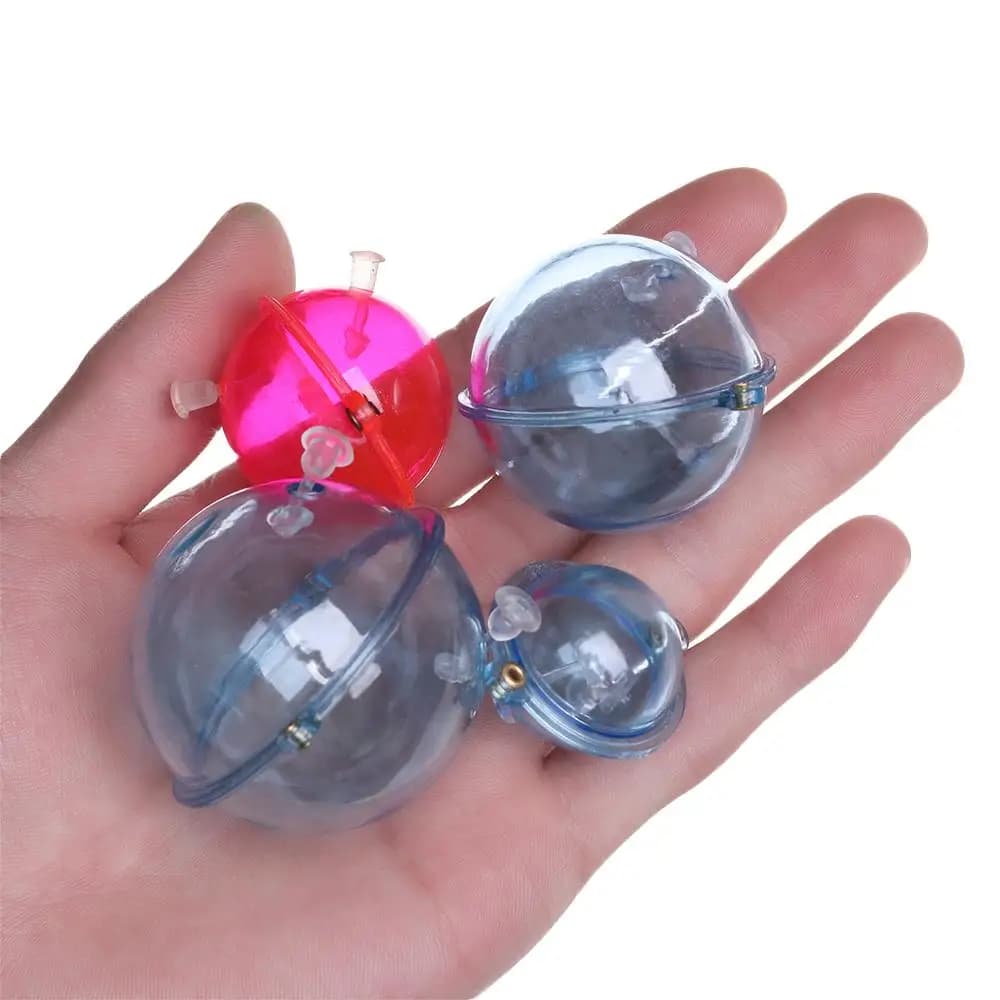 Lot de 5 flotteurs de pêche en mer ABS bulles d'eau bleus et rouges 25 32