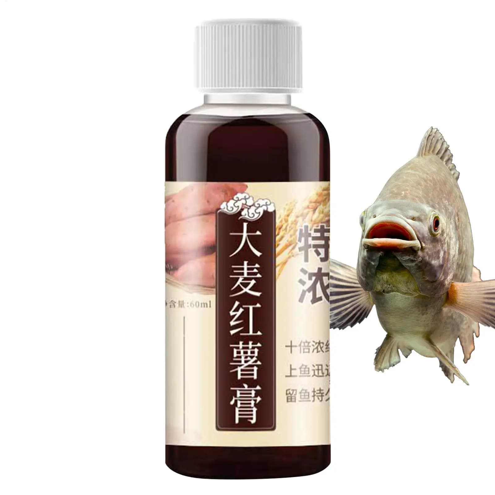 Attractant liquide concentré 60ml à base d'acide fruité - appât puissant pour tous poissons carnassiers