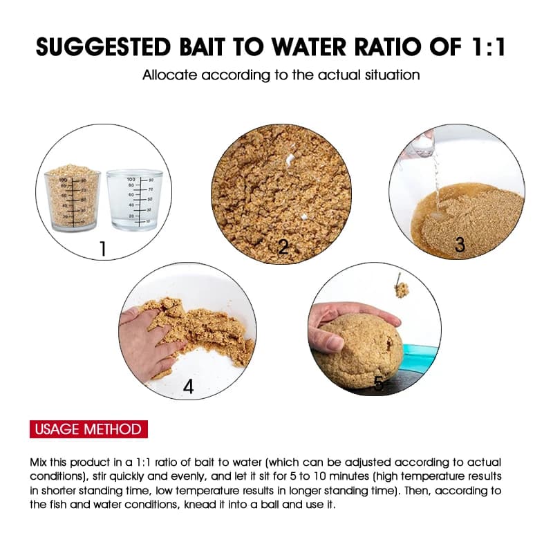 Set amorces poudre Tianyuan 400g pour pêche lac réservoir étang appâts pâte spécial carpe