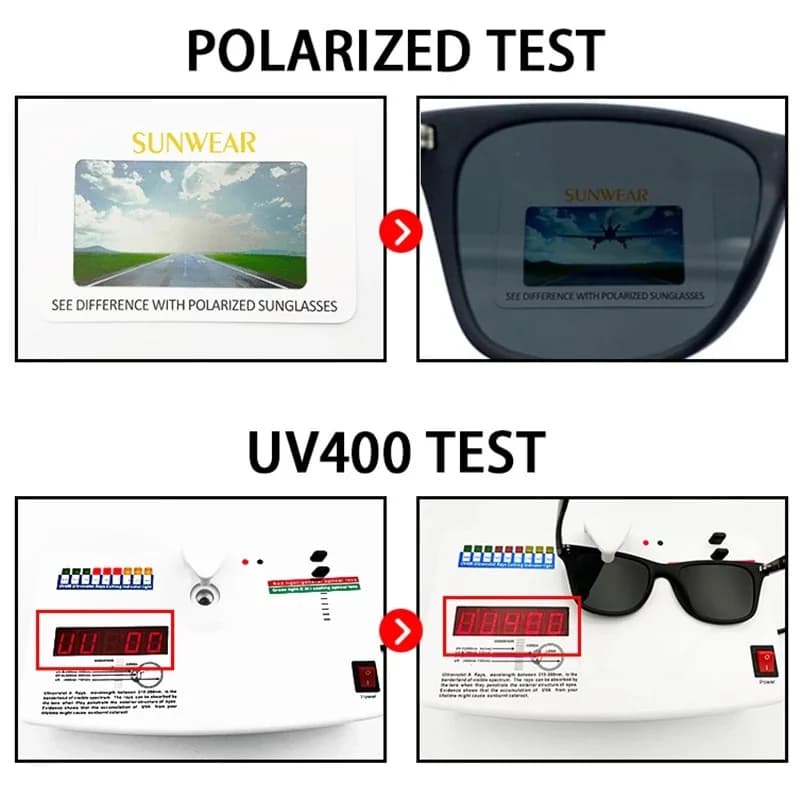 Lunettes de vision nocturne polarisées PC Frame pour pêche de nuit et conduite - Hommes