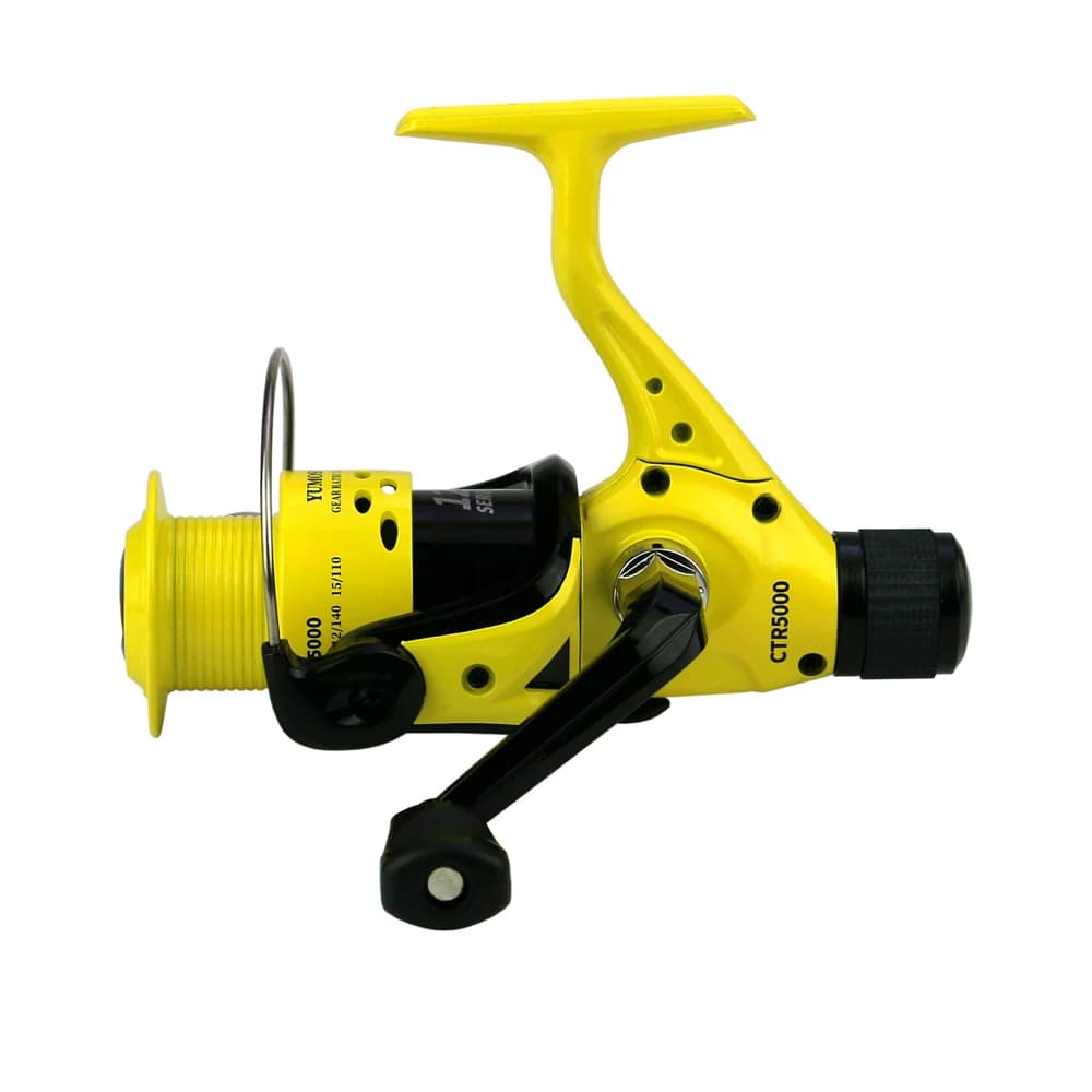 Moulinet Pêche CTR2000-7000 12BB 5.5:1 - Roue Pliante avec Frein Arrière pour Poissons Combatifs