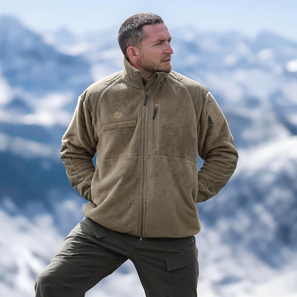 Veste thermique pêche Emersongear YAK L3 - Protection coupe-vent pour pêche en conditions extrêmes