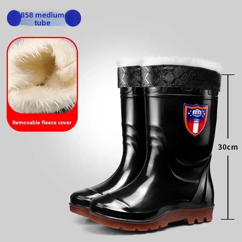 Protège-chaussures imperméables doublés polaire pour pêche hivernale et confort à domicile
