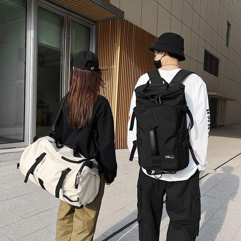 Grand sac de voyage étanche pour pêche homme - Duffle backpack sport multifonction pour expéditions extérieures
