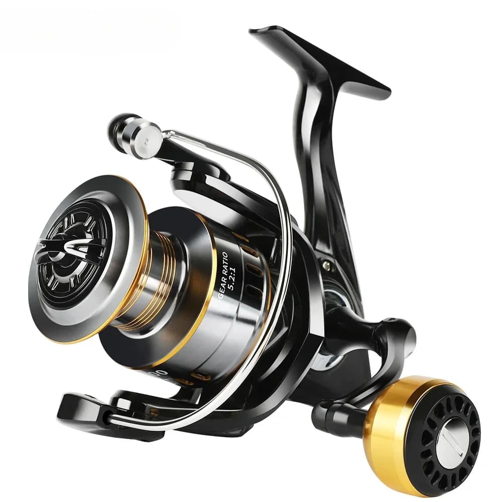 Moulinet de pêche spinning professionnel GLS ultra-léger ratio 5.2:1 26LB drag pour eau douce et mer