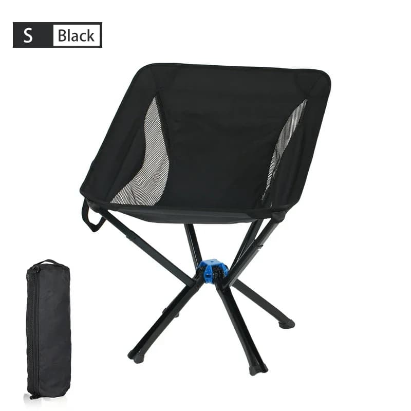 Petite chaise pliante camping rapide - Siège lune portable randonnée pique-nique pêche léger