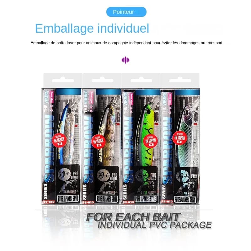 Leurre pêche Bearking 10cm 15g hot model minnow professionnel profondeur 0.8-1.5m 14 couleurs