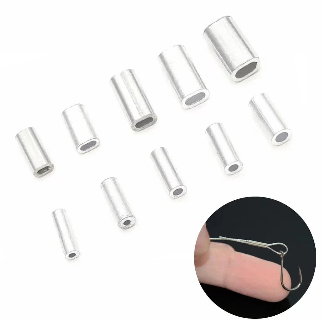 Manchons aluminium sertissage fil pêche - 150-200 pièces pour connexions sécurisées - Accessoires montage