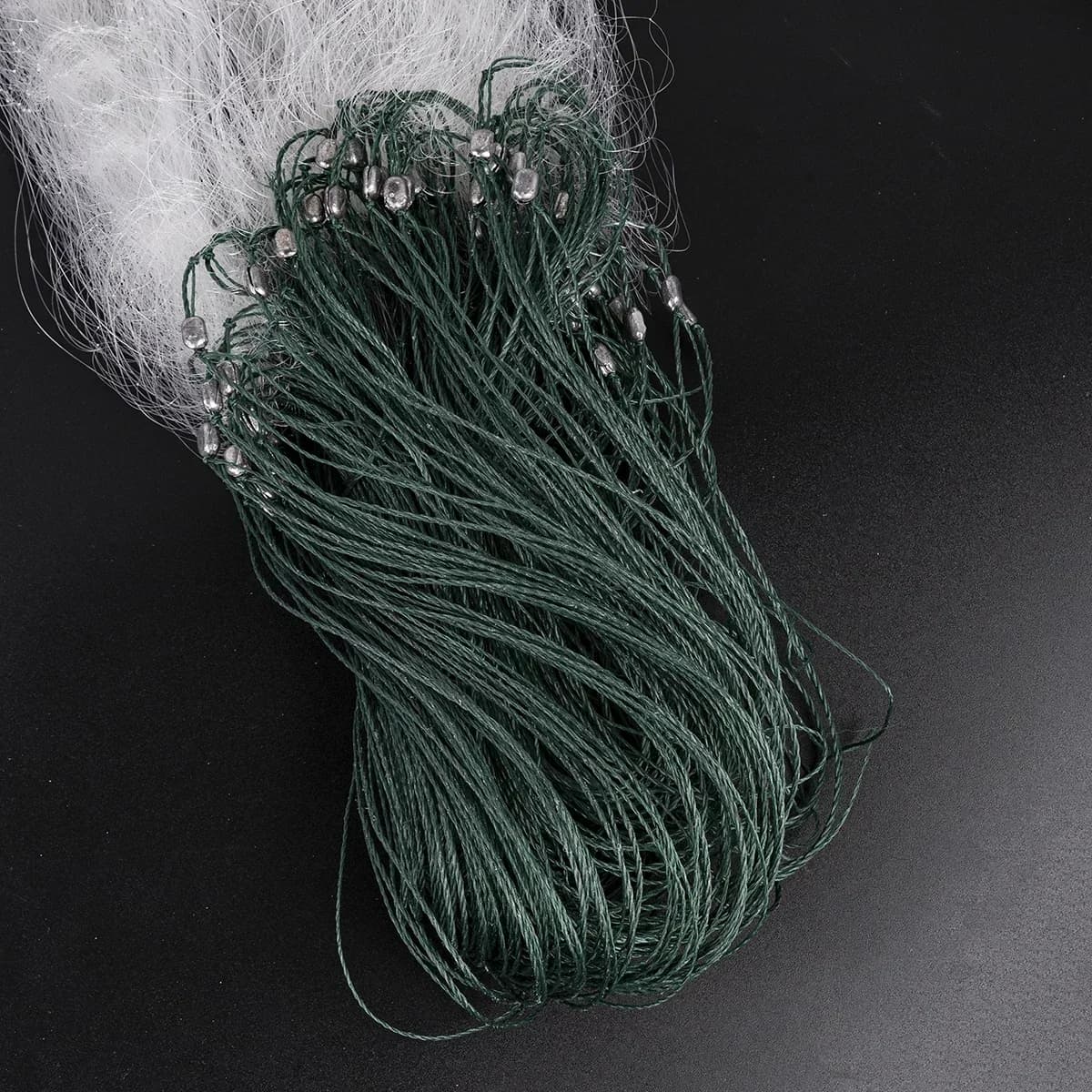 Filet de pêche 50m longueur 1.65m profondeur 3 couches nylon avec flotteurs - Filet maillant coulant pour lancer manuel