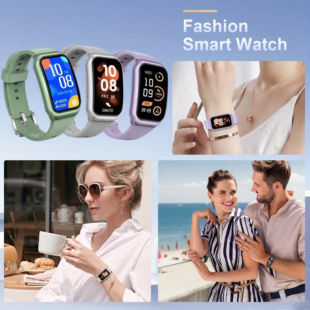 Smartwatch LAXASFIT pour pêche : monitoring sommeil, lampe torche, assistant vocal, étanche, appels Bluetooth