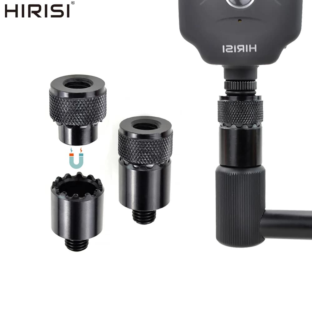 Connecteur rapide aluminium pour alarmes de pêche carpe - Adaptateur rod pod - Accessoires Hirisi AQ210