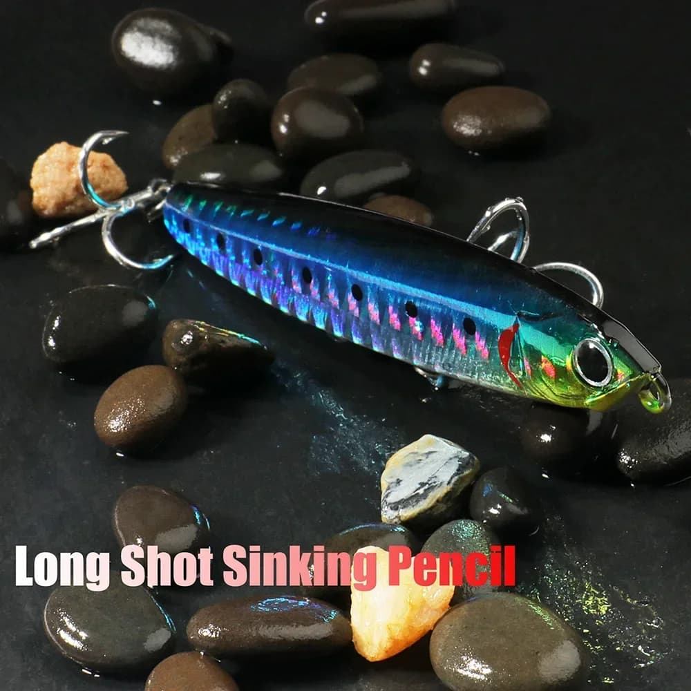 Leurre de pêche GOBAIT Pencil Sinking, leurre minnow plopper 8cm 10cm 10g à 24g pour la
