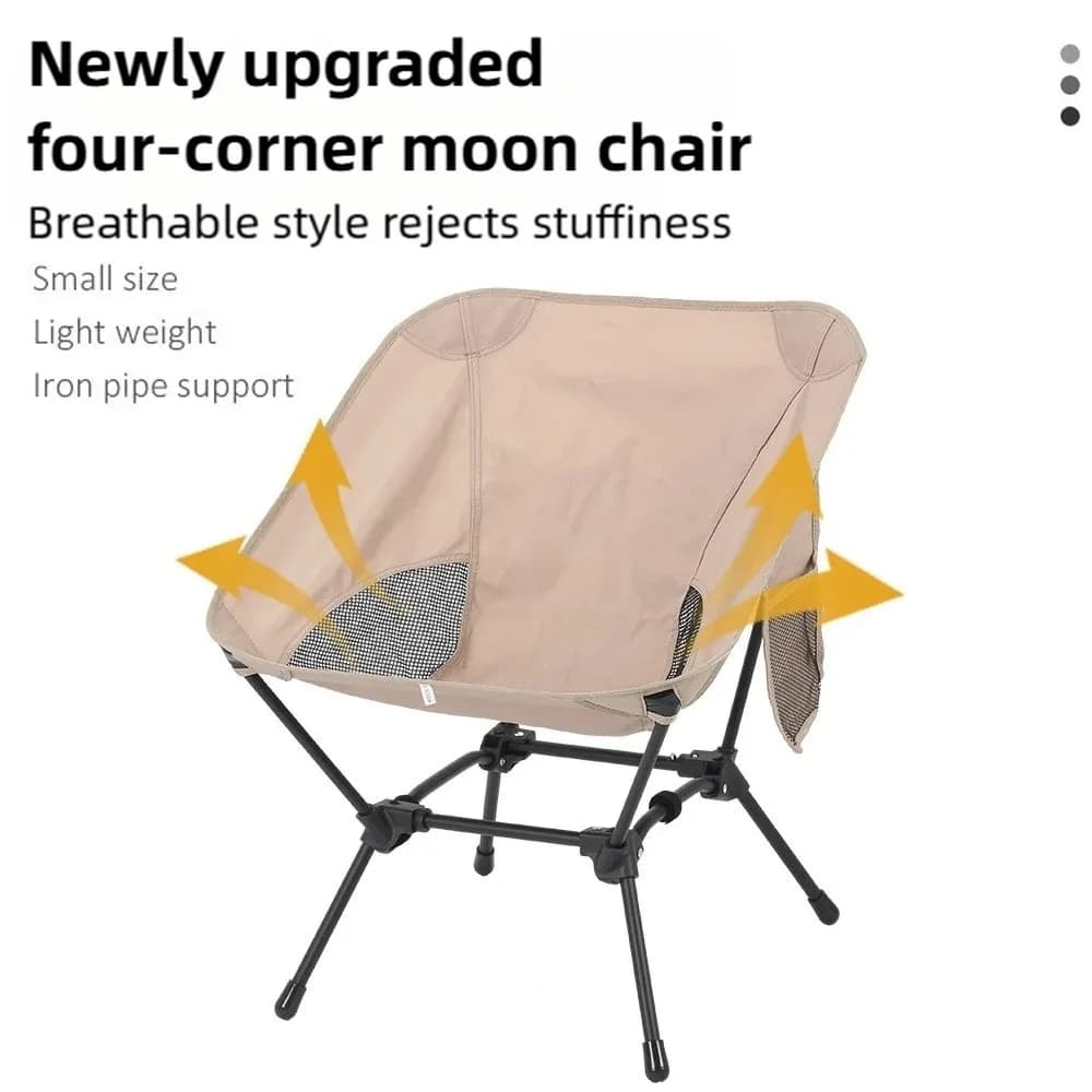 Chaise pliante carrée 4 coins nouvelle pour pêche plage camping portable sac à dos voyage jardin