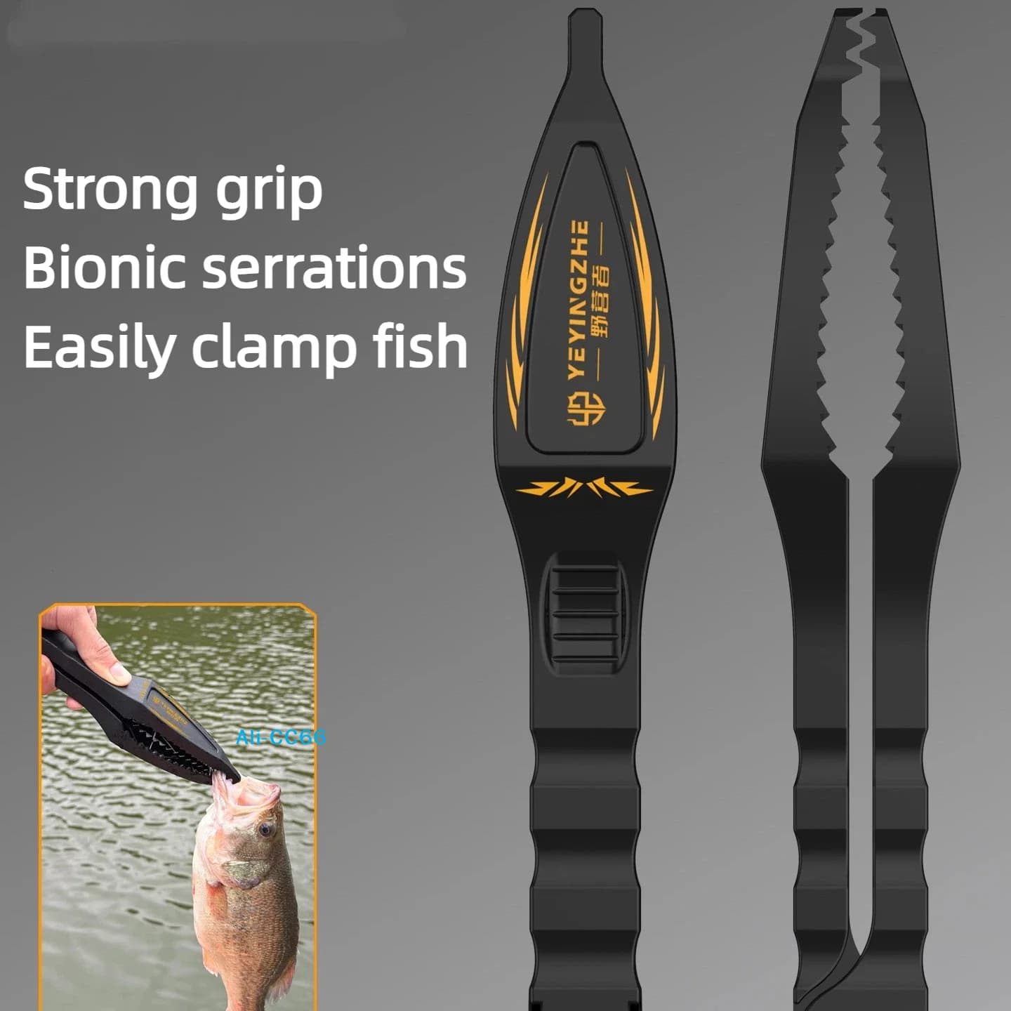 Attrape-poisson flottant avec pince à lèvres et balance - Outil complet pour pêcheur