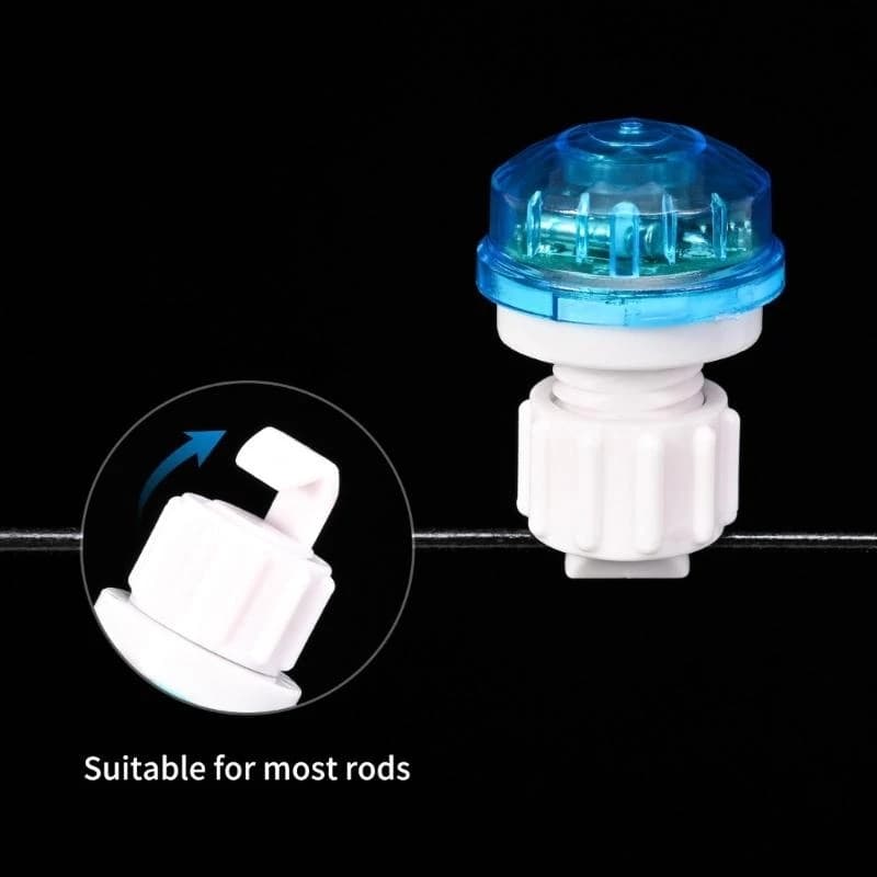 Alarme électronique pour touches de carpe avec LED et son - Détecteur sensible avec pinces pour cannes