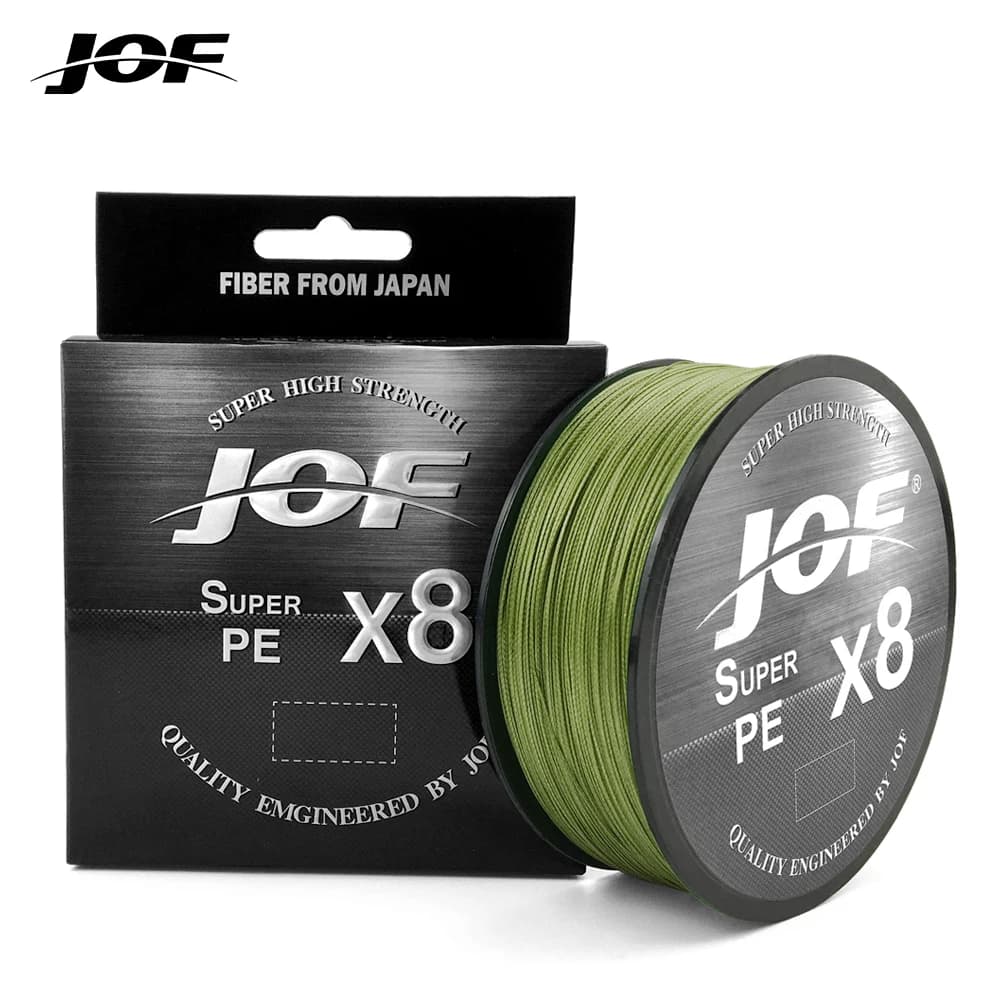 Ligne JOF 8 brins japonaise 150-500M pour carpe - Accessoire pêche PE 8 tresses 15-100LB