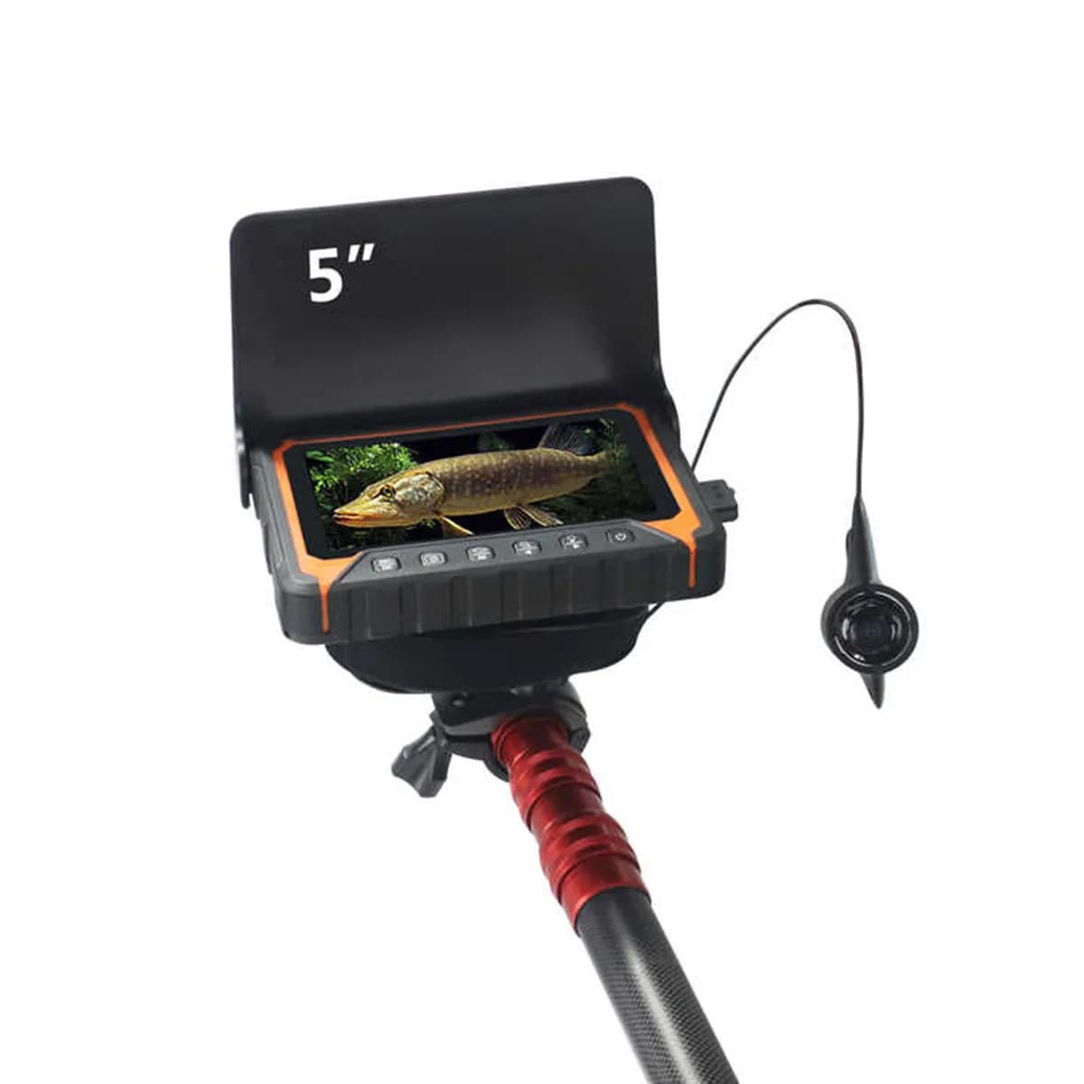 Caméra sous-marine 7 pouces IPS pour pêche en profondeur 30m avec fonction endoscope AV Fish Finder