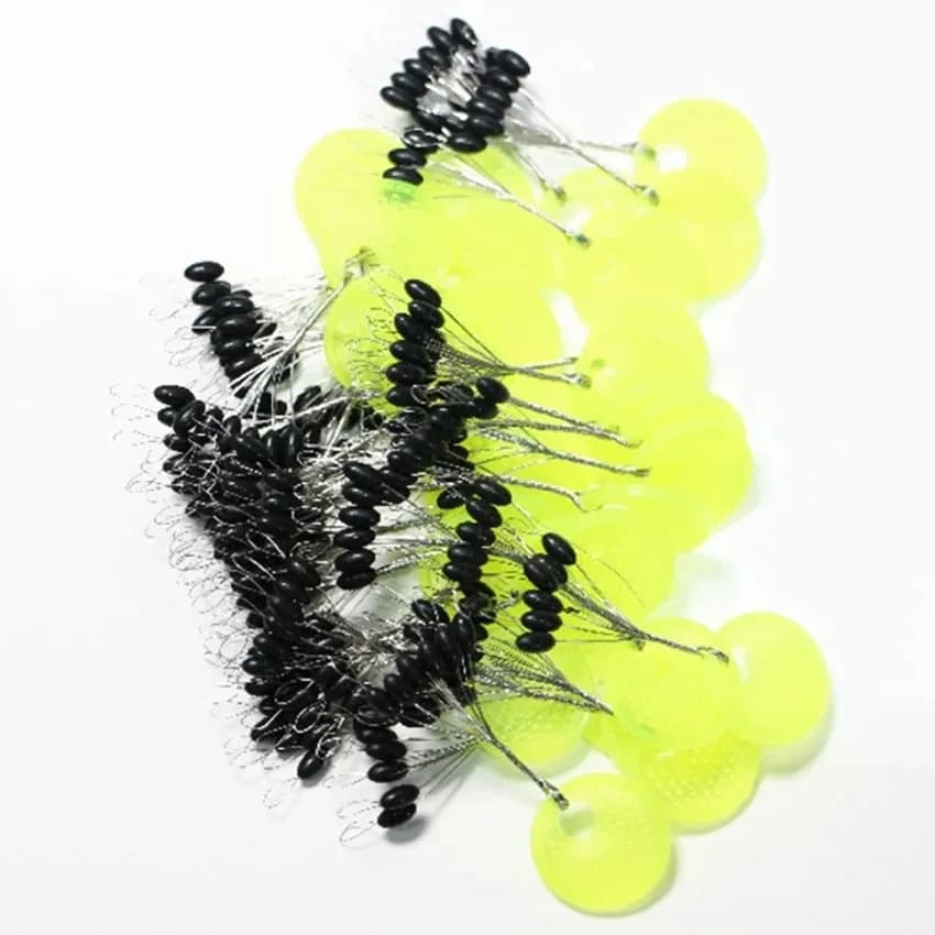 Flotteur pêche silencieux ovale en caoutchouc noir pour carpe et pêche à la mouche