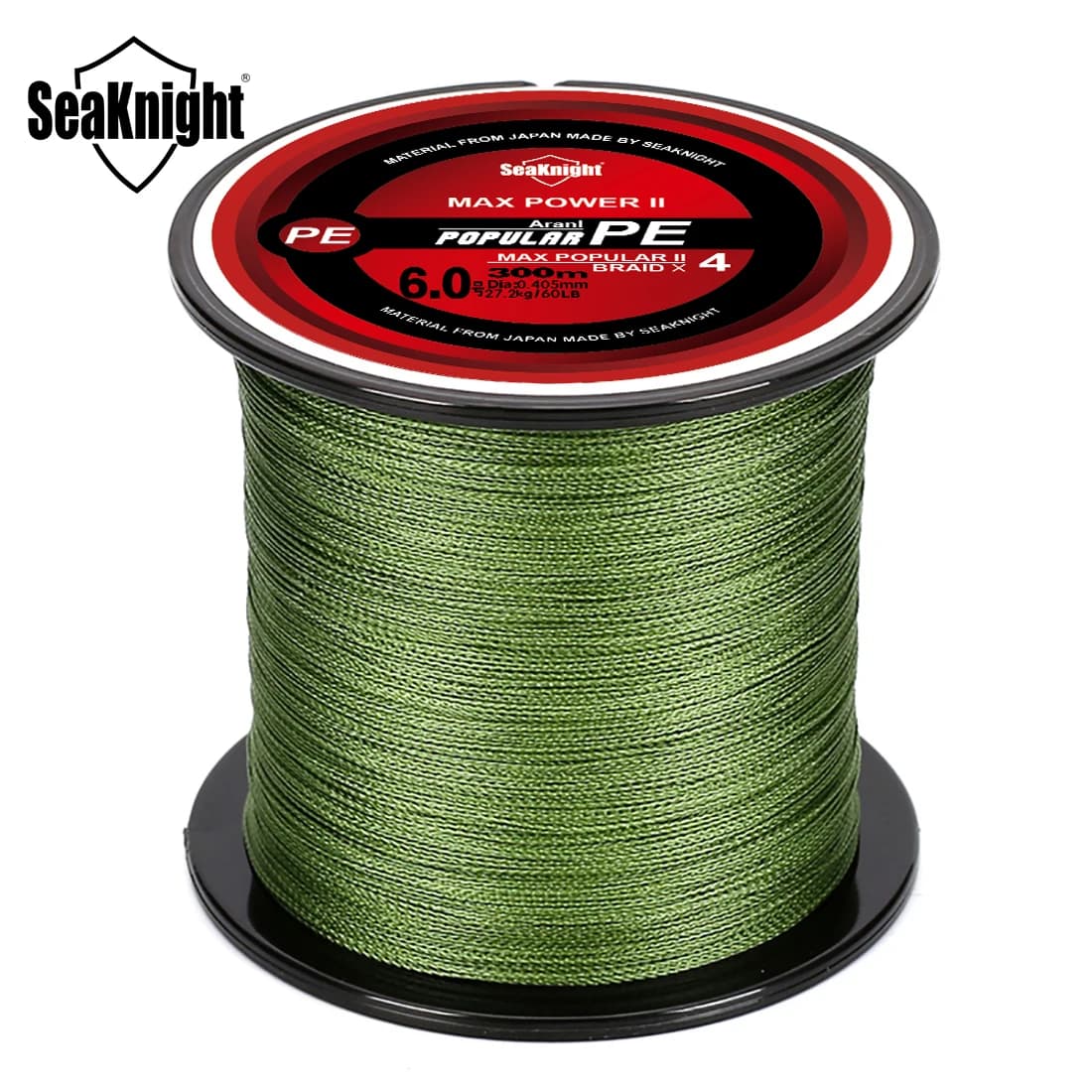Ligne de pêche tressée SeaKnight 4 brins 8-100LB, pour mer et eau douce, 300m 500m 1000m