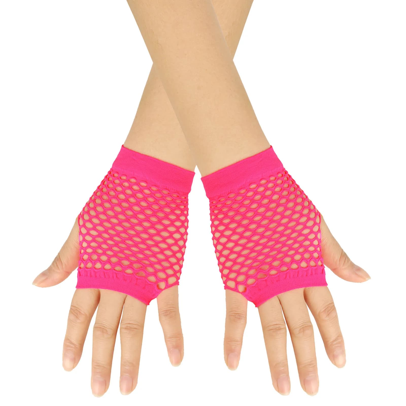 Gants filet femme soirée pêche résille doigts libres accessoire nuit élégant
