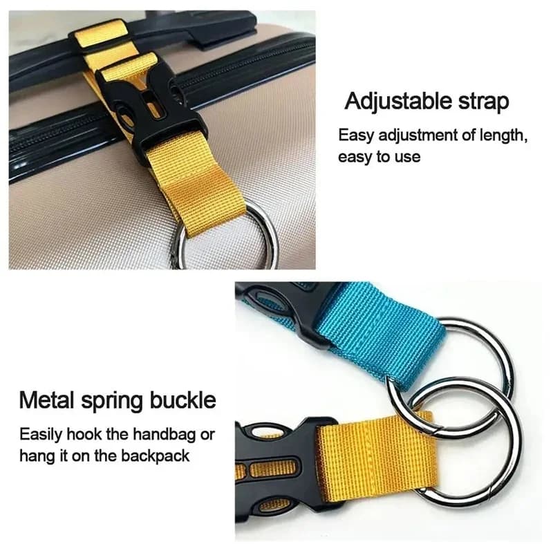 Mousqueton de sac à dos multifonction - Accroche ceinture et valise pour pêche et randonnée