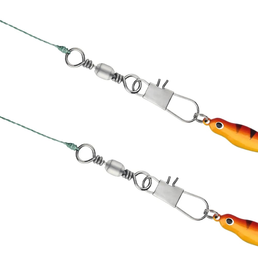 Connecteur de Leurres à Rouleaux en Acier Carbone pour Brochet 20-100 Pièces Accessoires Pêche