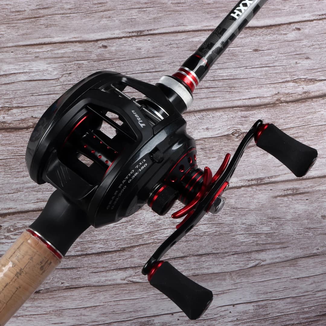 Moulinet baitcasting Johncoo MT200 big game 13kg drag max pour jigging - 11+1BB 7.1:1