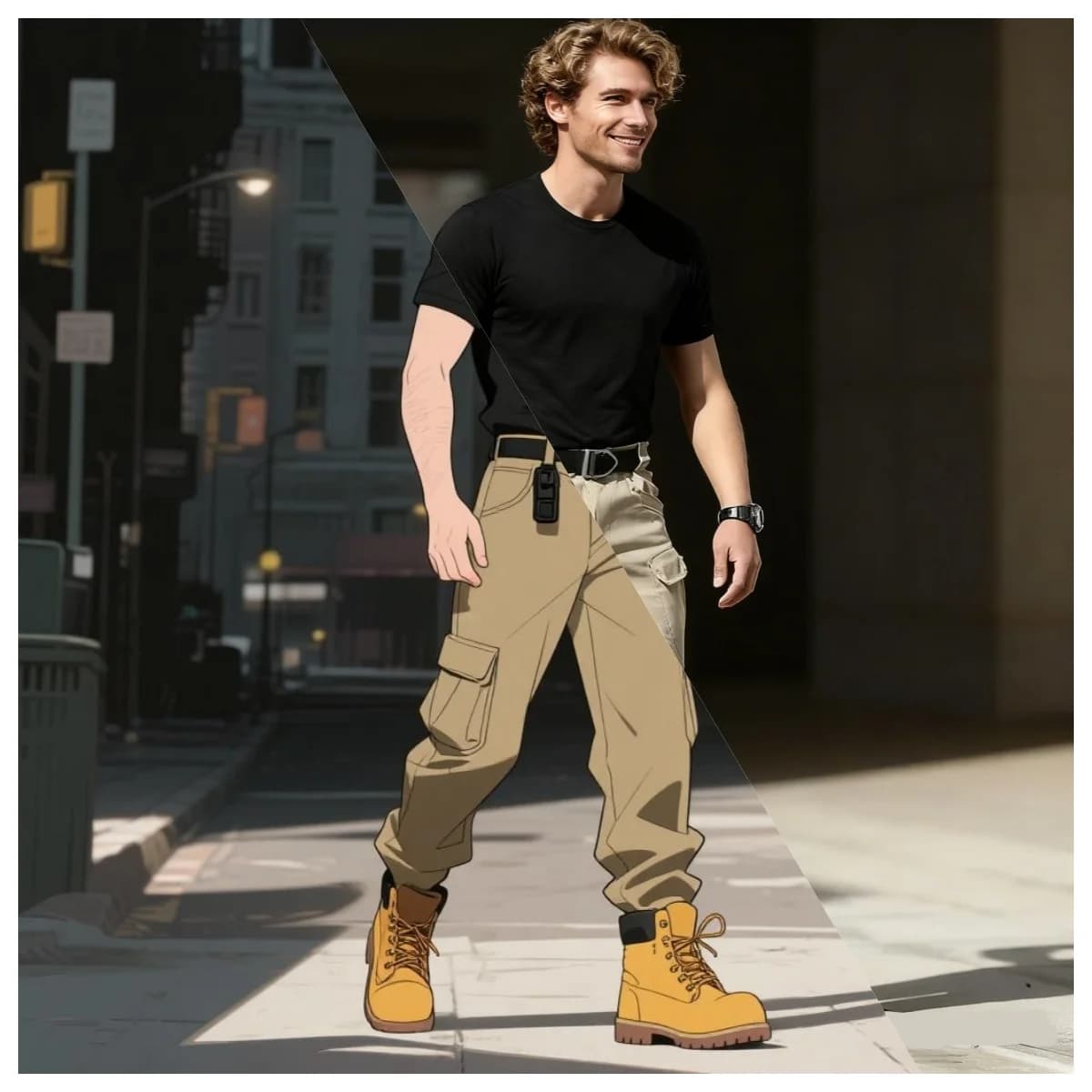Pantalon cargo tactique 2025 classique homme - Randonnée pêche trekking militaire multi-poches jogger