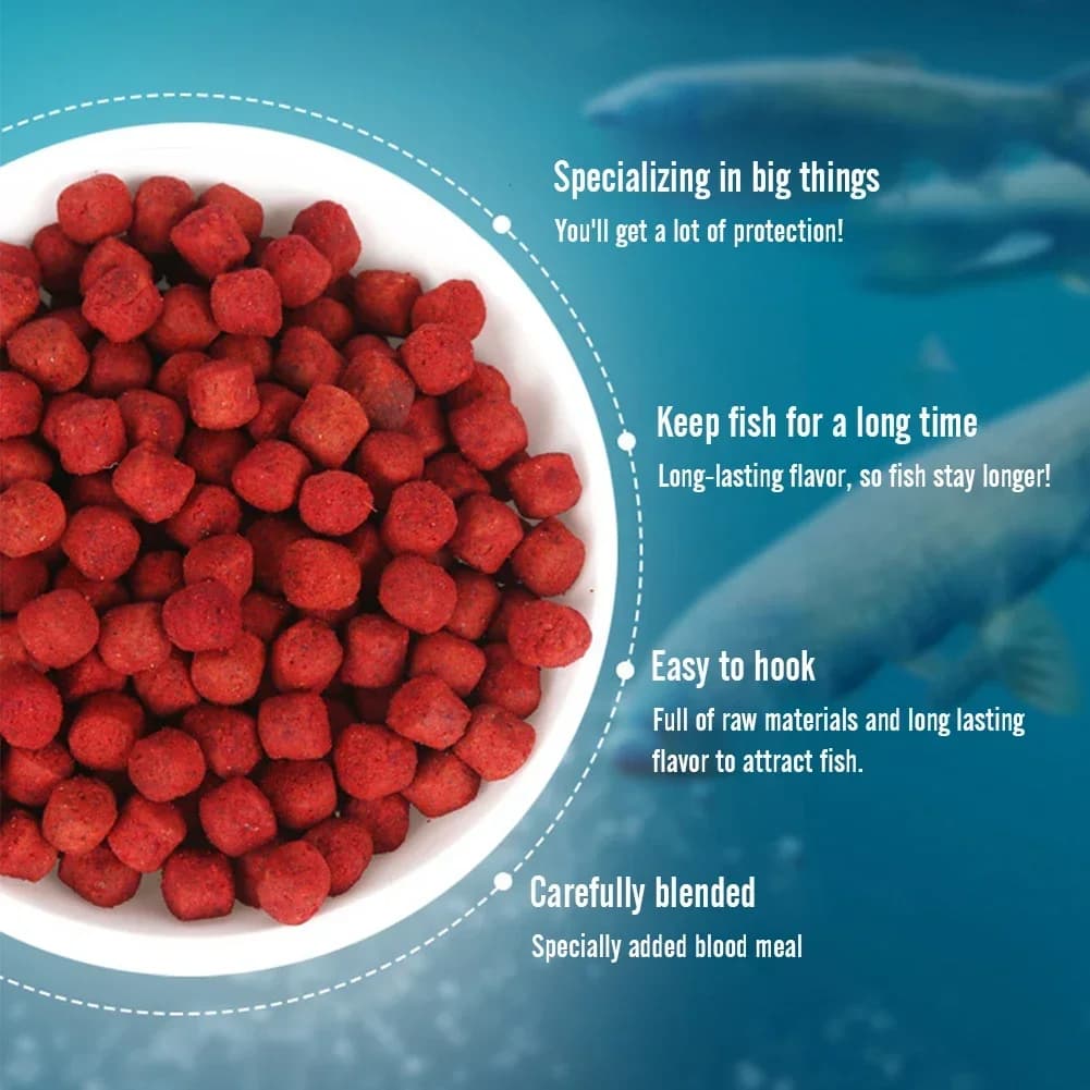 Appât granulé humide haute protéine pour pêche - concentré attractant universel odeur poisson