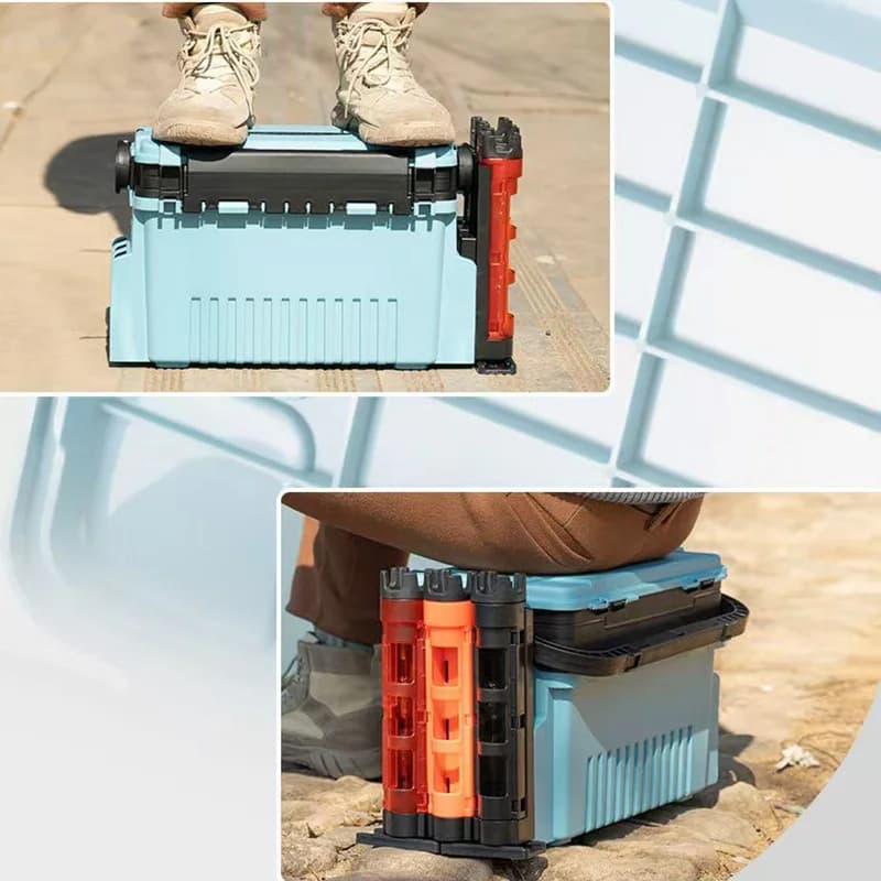 Support de canne à pêche portable et multifonction, étui rangement et accessoires pour matériel de pêche