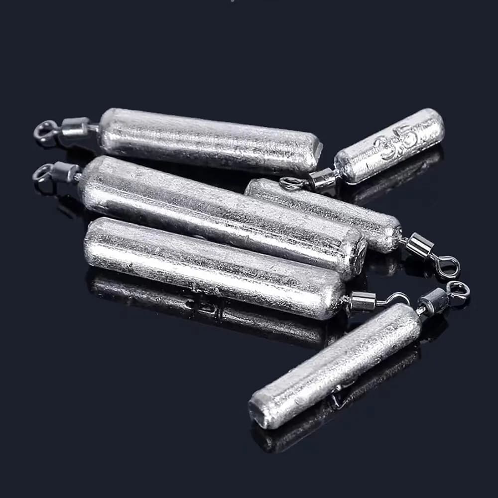 Fishing Weight 15PCS/Lot Sinker Mold 3.5g 5g 7g 10g 14g 20g Tube Bullet Plumb Pe