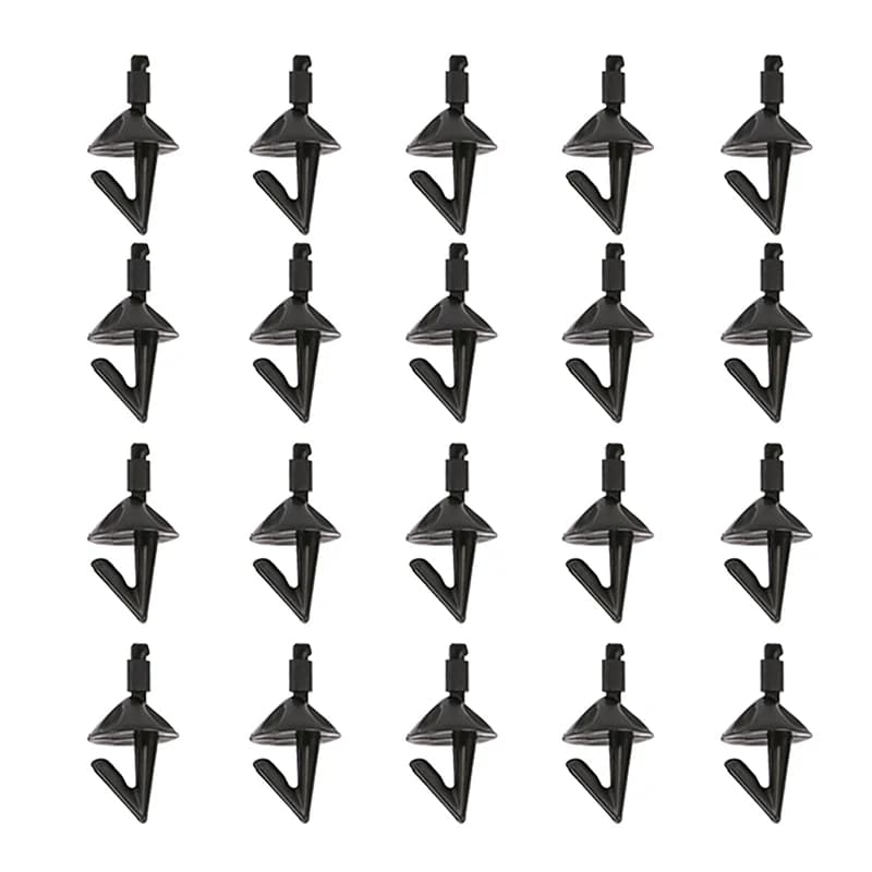 20 pièces boucliers appâts impact pêche mer - Support appât clip plastique décrochage facile