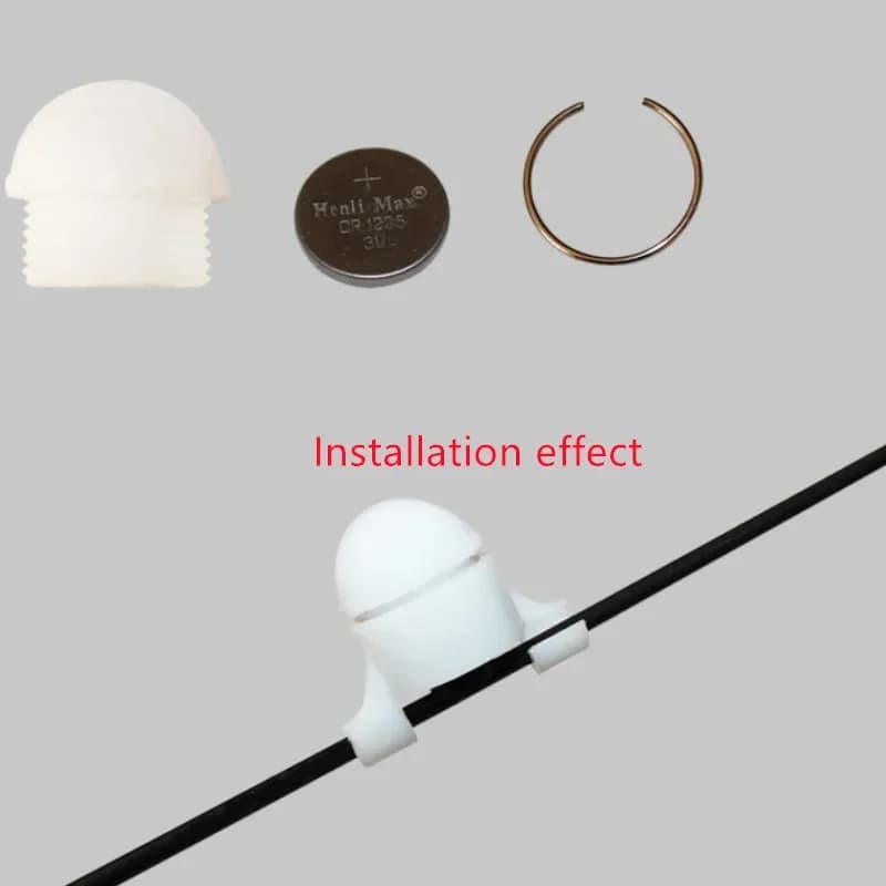 Alarme électronique de touche pour carpe avec batterie - Indicateur lumineux pour pêche nocturne et touches légères