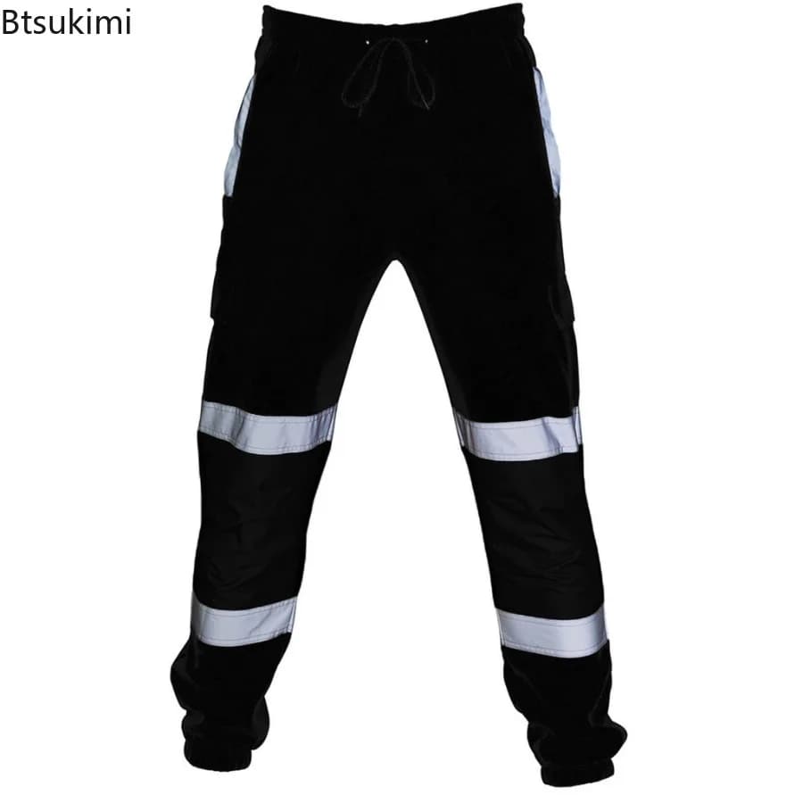 Pantalon sécurité réfléchissant 360° pêche nocturne visibilité hommes pêche de nuit