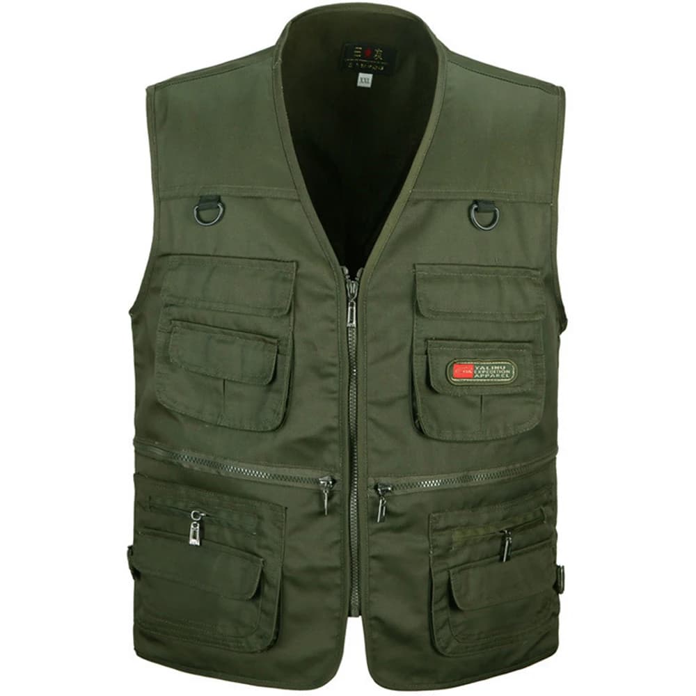 Veste légère homme pêche et randonnée été avec multiples poches cargo S à 6XL
