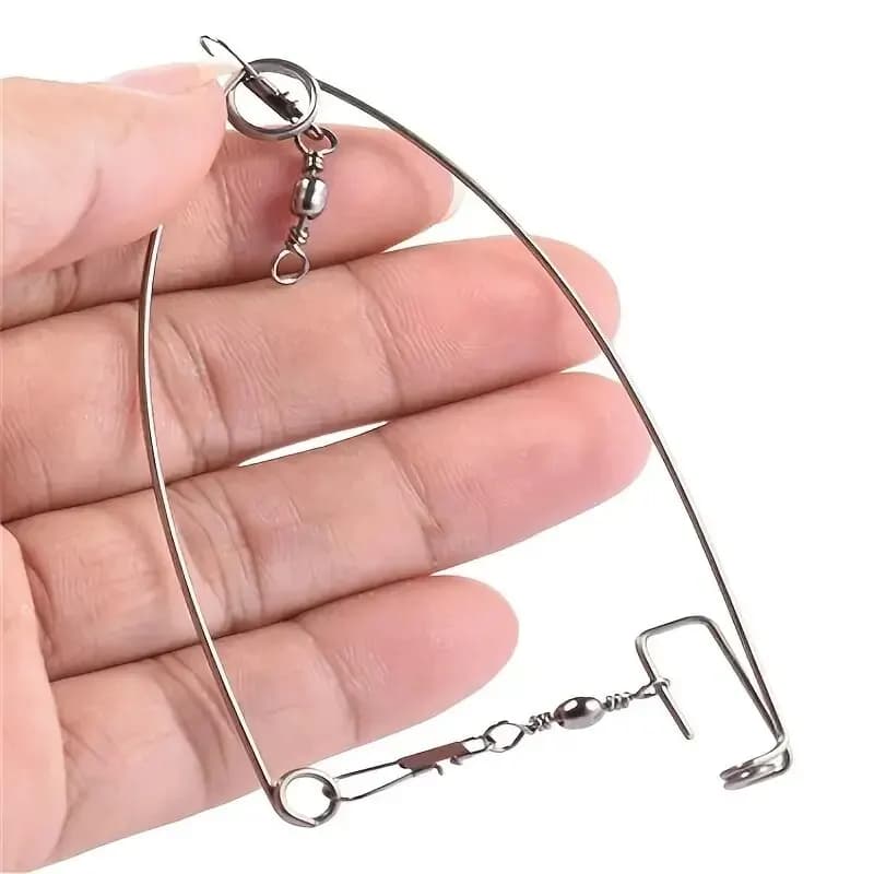 2 pièces God Hook Dispositif de Pêche Automatique avec Ressort de Déclenchement pour la Pêche en