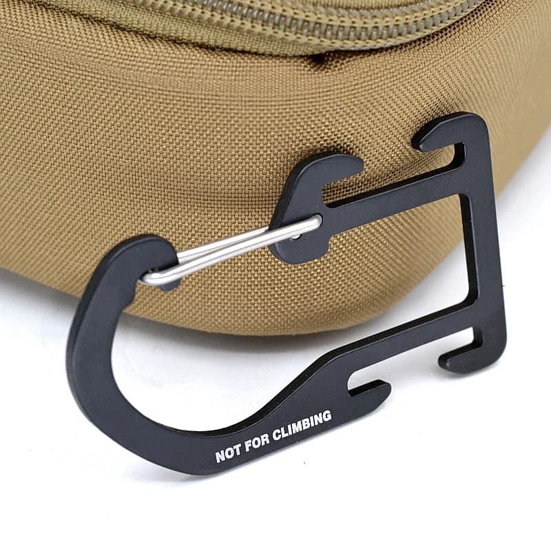 Boucle tactique Woojin en alliage d'aluminium ultra-léger - Accessoire détachable rapide pour pêche