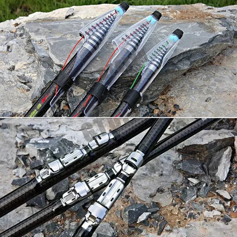 Canne télescopique carbone 2.7m à 7.2m ultra légère pour pêche au leurre, carpe et voyage