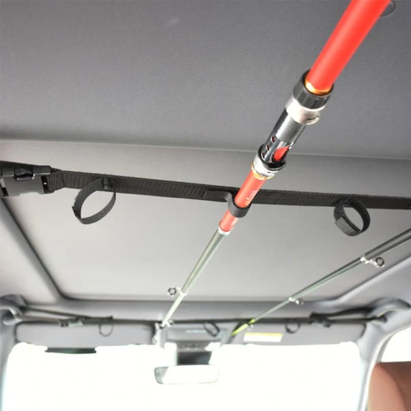 Porte-canne pour voiture - Sangle de transport sécurisée pour cannes à pêche en véhicule