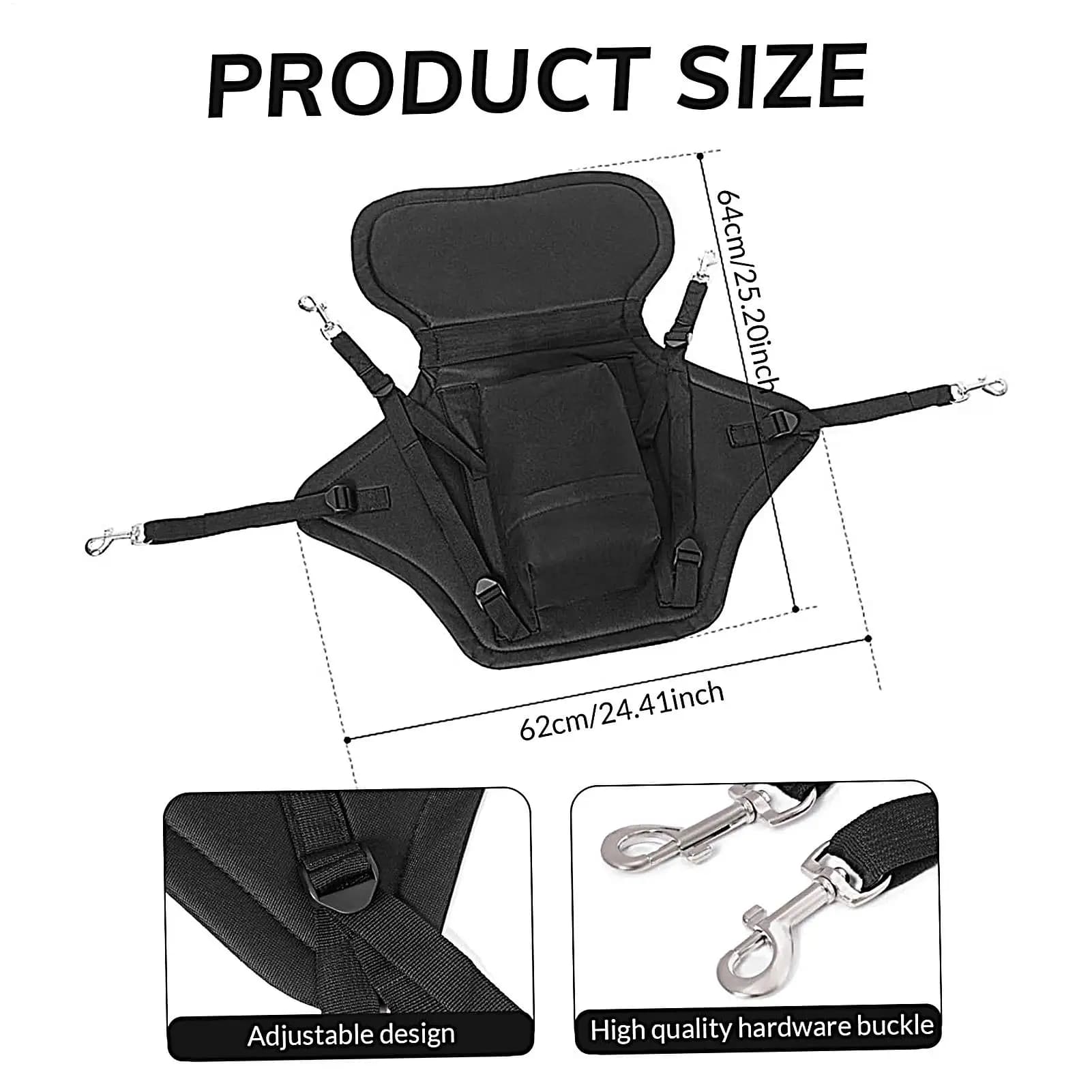 Siège coussin kayak réglable avec dossier et sac de rangement étanche pour canoë paddle board