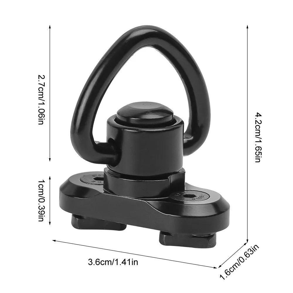 Attache rapide M-LOK QD avec swivels pour bretelle fusil - adaptateur rail détachable chasse