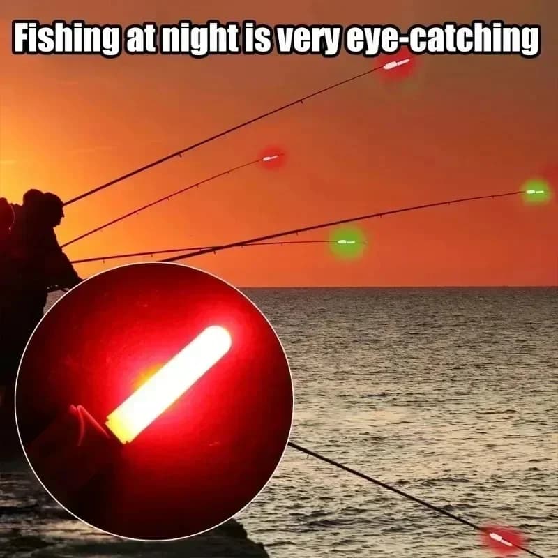 Bâton lumineux LED amovible pour canne à pêche - accessoire pêche nocturne étanche CR425