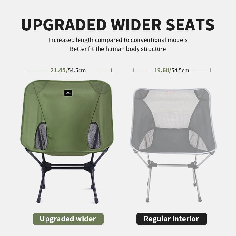 Chaise lune ultralégère Naturehike YL08 pour pêche nomade - Large et pliable en quelques secondes